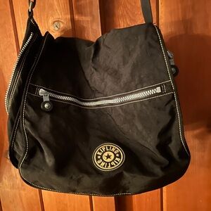 Kipling Expandable Durable Messenger Nylon Purse Travel Bag